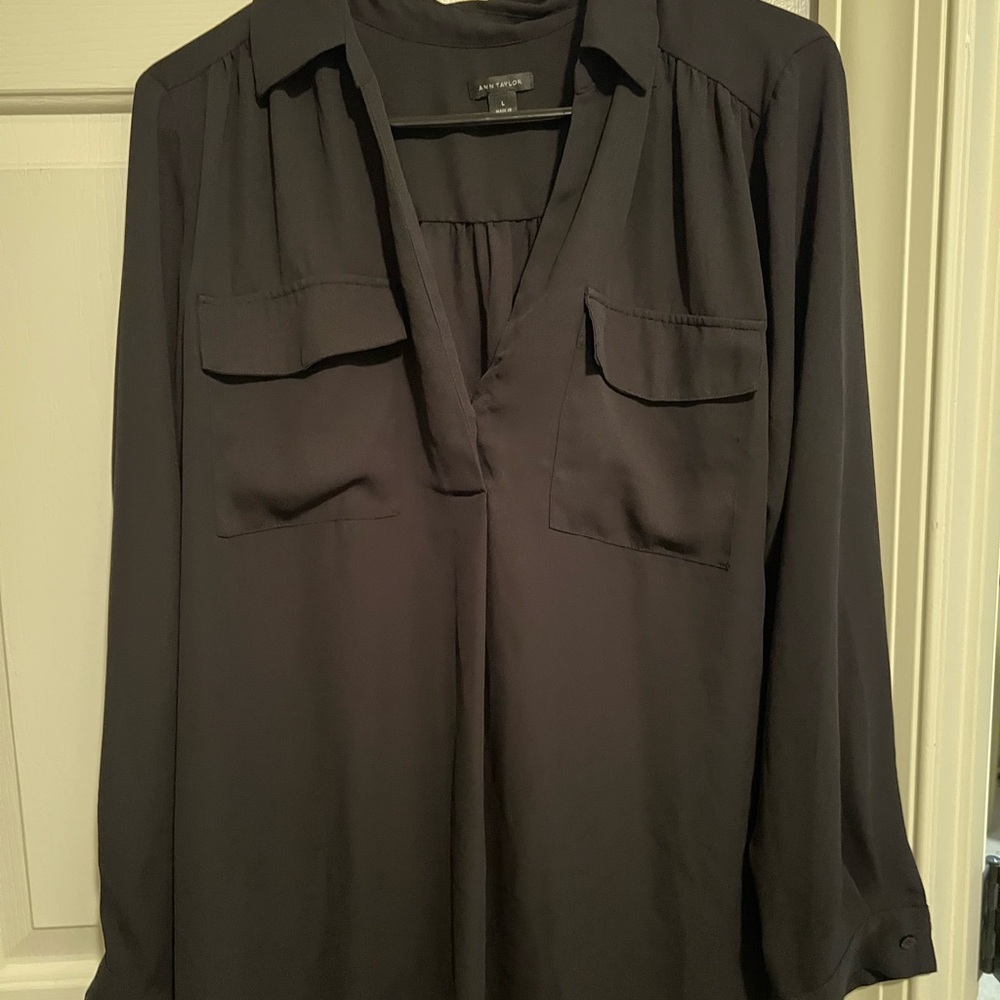 Ann Taylor Black Blouse